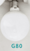 Milky White LED Glass Bulb Warm White Light Source