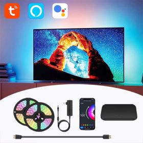 TV Atmosphere With Graffiti Smart Projector Curtain Background Light (Option: For 120to150 inch-EU)